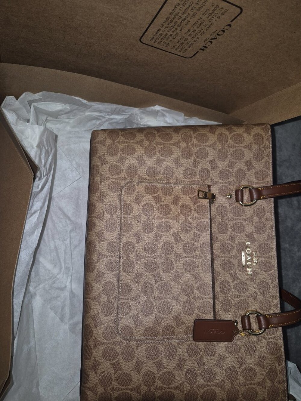 Coach style CCD69 station tote leather signature - Picture 5 of 7